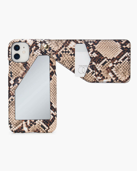 Evelyn iPhone Case w/Wallet & Mirror - Susan Faris Collection