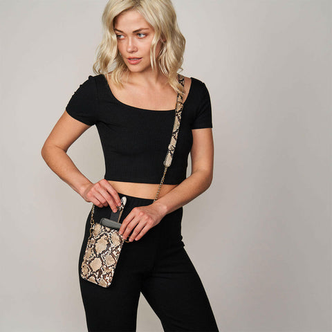 jackie crossbody python