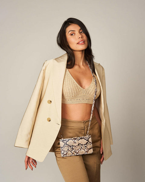 emilee crossbody Python