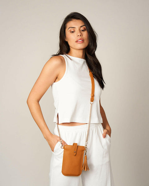 jackie crossbody tan