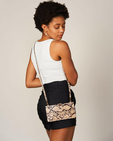 emilee crossbody Python