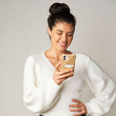 Evelyn iPhone Case w/Wallet & Mirror - Susan Faris Collection