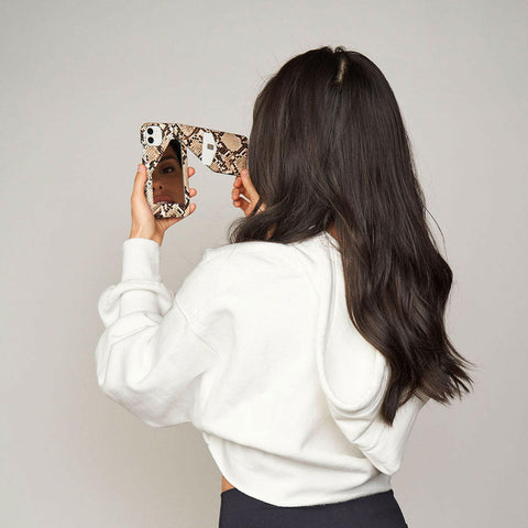Evelyn iPhone Case w/Wallet & Mirror - Susan Faris Collection