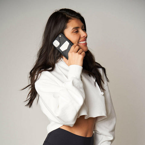 Evelyn iPhone Case w/Wallet & Mirror - Susan Faris Collection