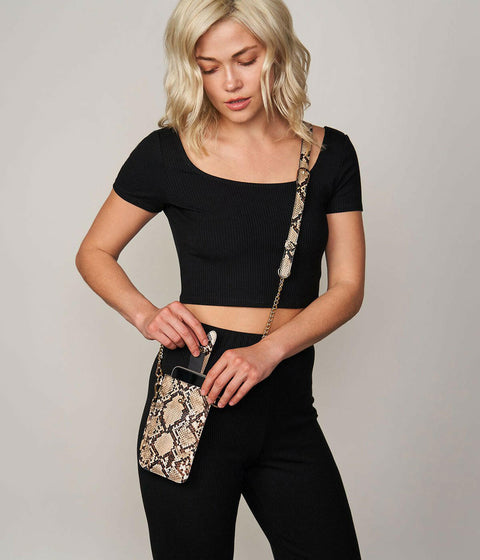 jackie crossbody python